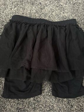 Epic Threads Black Layered Tulle Skort